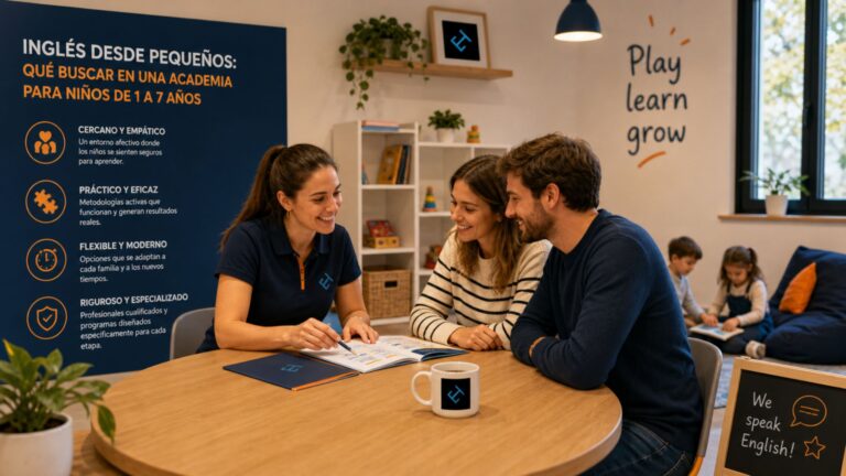 Inglés desde pequeños: qué buscar en una academia para niños de 1 a 7 años